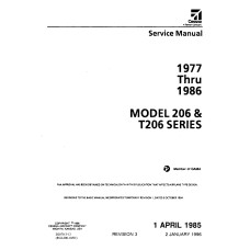 Cessna 206 and T206 Series Shop Service Repair Manual 1977 thru 1986
